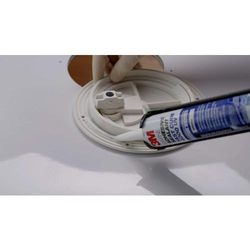 3M Marine Adhesive Sealant 4000 UV, PN06580, White, Medium Strength Flexible Waterproof Adhesive Sealant for Boats and RVs, UV Resistant, Cures in 24 Hours, 295 mL Cartridge, 10 Fl Oz (Pack of 1)