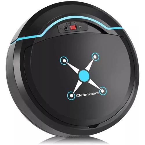 CashMuch Robot Vacuum Cleaner for Hardwood, Marble & Carpet Floors with Li-Ion Battery, USB Rechargeable, Quiet Operation, 99.7% Dust Removal, Smart Home Cleaning, Black