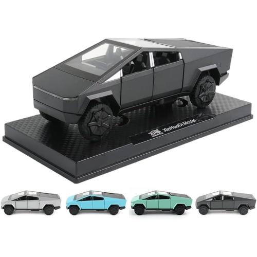 Black 1:32 Scale Toy Trucks Pickup Model Pull Back Pick-Up Truck with Sound and Light, Alloy Diecast Truck Toys for Kids Gift or Vehicles Model Collection Enthusiasts (1/32 Black Pickup)