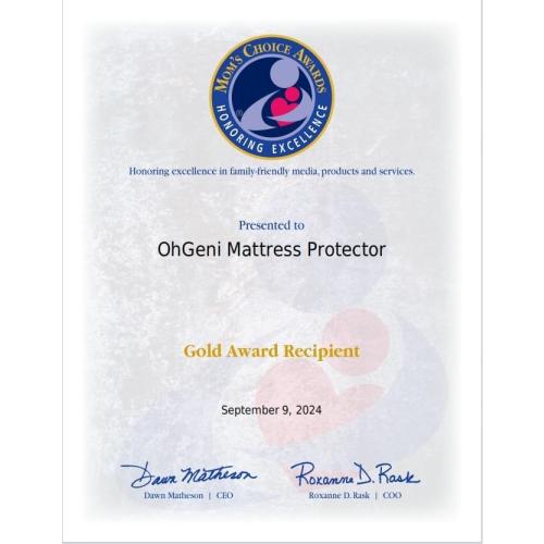 OhGeni 100% Waterproof Mattress Protector,King Size Mattress Soft Pad,Pet Hair & Bedwetting Resistant,Cooling Breathable Fitted Sheets,Washable Bed Cover,Non-Slip Deep Pocket,Noiseless for Bedroom
