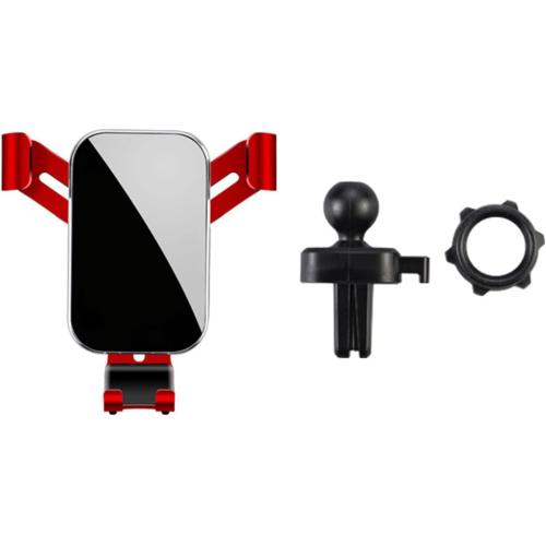 Car Phone Mount for Smart 451 453, 360° Rotation Phone Holder with Anti-Shake, One-Touch Release, One-Hand Operation, Widely Compatible with Smart 451 453phones,A Red