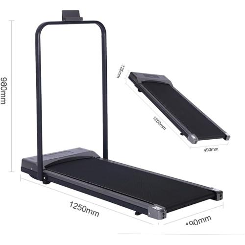 2 in 1 Under Desk Treadmill, 2.5HP Folding Electric Treadmill Walking Jogging Machine for Home Office