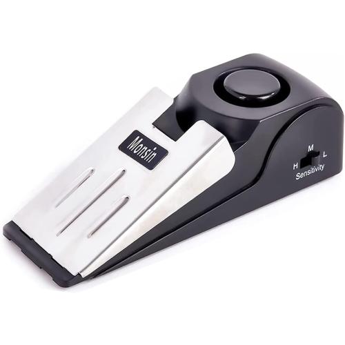 Door Stop Alarm, Door Stopper with 120DB Security Alarm, Floor Wedge Doorstop for Travel Apartment Home House (Pack of 1)
