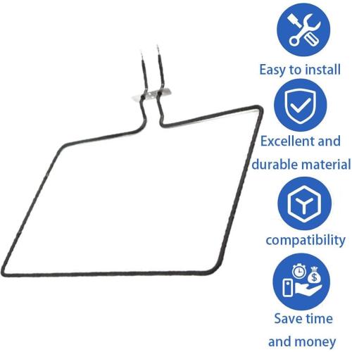 New W10779716 Range Bake Element Compatible with Whirlpool, Maytag, KitchenAid, Jenn-Air, Amana, Magic Chef, Admiral, Norge, Roper, Replacement for W10774342 AP5970727, W10289097, PS11703285, 4161369