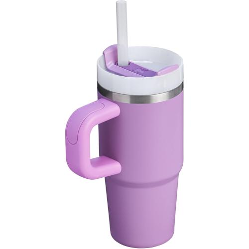 STANLEY Quencher H2.0 Tumbler with Handle and Straw 14 oz | Flowstate 3-Position Lid | Cup Holder Compatible for Travel | Insulated Stainless Steel Cup | BPA-Free | Lilac
