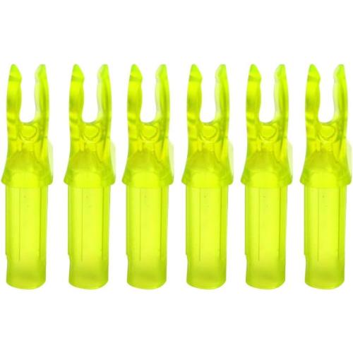 Color Yellow ZSHJGJR 24pcs Archery Arrow Nock 6.2mm/.244 inch Inside Diameter Plastic Insert Arrow Nocks Tail for Archery DIY Target Hunting Shooting Arrows