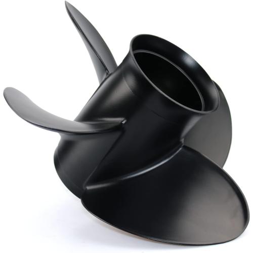 CAPTAIN Outboard Propeller fit Yamaha 115 T50 60 70 75 80 85 90 100 130 HP Engines, OEM 15 Spline Tooth Outboard Prop, RH Aluminum Propellers