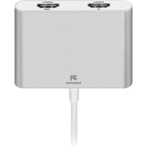 Insignia - USB to Dual HDMI Adapter - Model: NS-PU32H4A