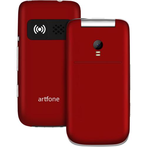 G3 Red - VoLTE Flip Cell Phone for Seniors丨Unlcoked Phones with SOS Button丨Big Button, Loud Volume丨Camera丨Talking Clock丨Speed Dial丨 Hands-free丨Dumb Phone丨Charging Dock丨Talk and Text Only Phone