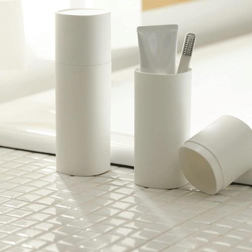 Toothbrush Holder, Plastic Toothbrush Cup for Family，Anti-Slip Design，Lightweight and Flexible，Size：6.2×19.8cm (Color : Blue)