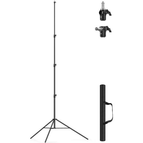 13.1' Heavy Duty Light Stand Photography, Sdfghj 157.2in/4m Adjustable Metal Professional Sky High Tripod with Air Cushioned with 1/4& 3/8 Screw Adapter Compatible with Most DSLR Cameras