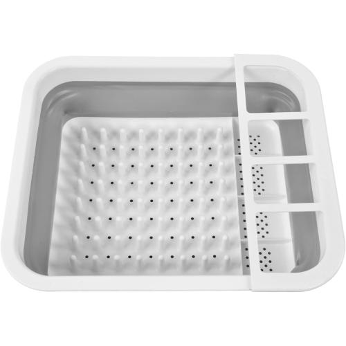 Foldable Dish Rack for Dinnerware Storage, Portable Bowl Spoon Chopsticks Organizer Drainer, Collapsible Dish Drying Rack Cutlery Storage