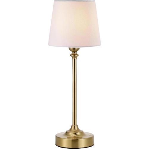 Cordless Table Lamp Rechargeable Gold - 1 Pack Brass 4000mAH Battery Operated Lamp for Decor, 3000K Stepless Dimming Touch Control Wireless Lamp for Bedroom, Dining Table, Counter, Living Room