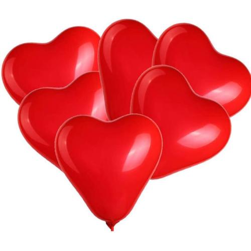 BinaryABC Red Heart Shaped Latex Balloons,Mother Day Valentine's Day Engagement Wedding Party Decorations,10Inch,50Pcs(Red)