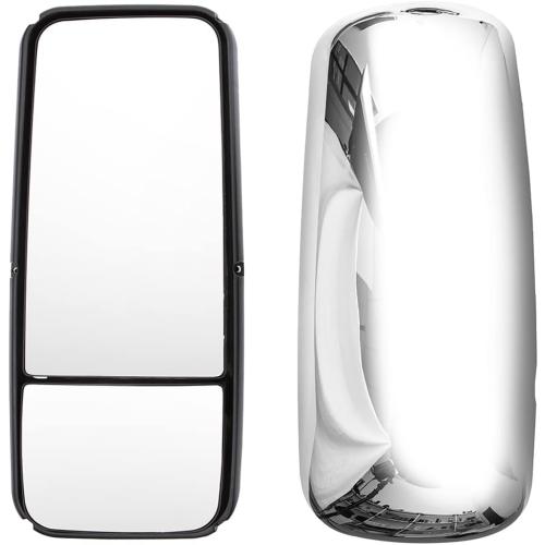 Door Mirror for KENWORTH T660, Driver Side Motorized Power Heated Chrome Door Mirror SEPEY for KENWORTH T170/T270/T370/T440/T470/T660/T800, Left