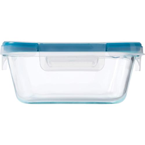 Snapware Glass Total Solutions (12-Pack) Food Storage Containers Set, (1, 2 & 4 Cup), Airtight & Leakproof Plastic Locking BPA-Free Lids, Freezer Dishwasher Microwave Safe