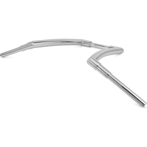 Wsays 12 Rise Ape Hanger Handlebar 1.5 inch Fat Bar Chrome Compatible with Harley Sportster XL 883 1200 Dyna Softail and Road King 1994-2022 and Road Glide 1998-2013 Models