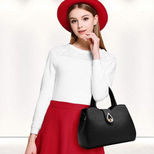 Pahajim PU Leather Purse for Women Ladies Top Handle Handbags Designer Work Cute Satchel Tote Bags