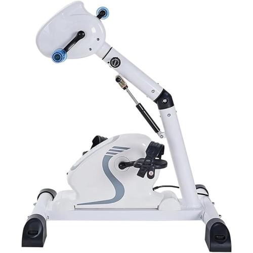 LANGWEI Motorized Pedal Exerciser with Protector Bracket, Electric Exercise Bike with Leg Arm Workout for Elderly Handicapped & Disabled