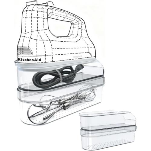 Hand Mixer Storage Case Compatible with KitchenAid KHM5, KHM6, KHM7 and KHM9