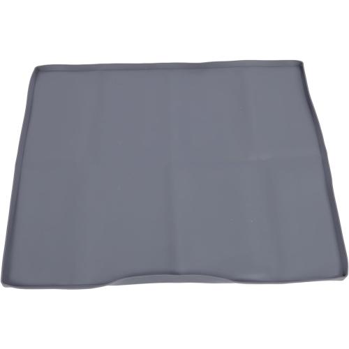 Washer Dryer Top Mat, Non Slip Silicone Washing Machine Top Protector Cover with Secure Bottom, for Laundry Room (Gray)