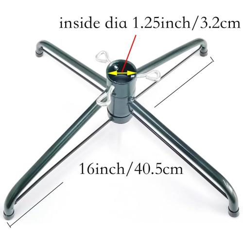 Christmas Tree Stand for 4 to 6 Foot Trees, Fits 0.75-1.25 Inch Pole
