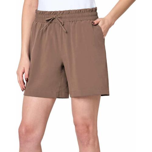 Size S Coofandy Women's Moisture Wicking Woven Short with Pockets