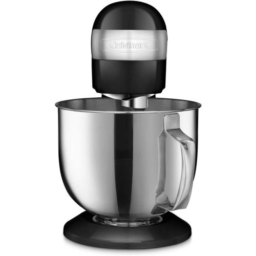 Cuisinart Stand Mixer, 12 Speed, 5.5 Quart Stainless Steel Bowl, Chef’s Whisk, Mixing Paddle, Dough Hook, Splash Guard w/ Pour Spout, Onyx, SM-50BK, Manual‼️Light dirt‼️
