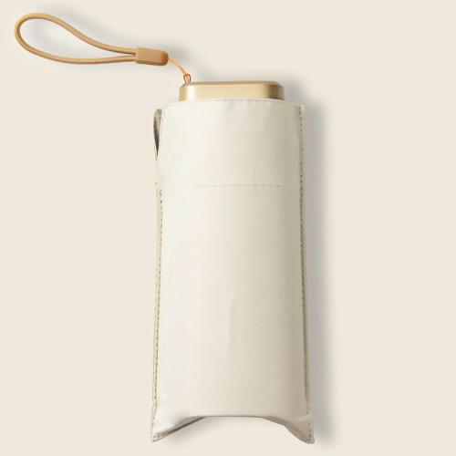Sunny and rainy dual-purpose folding umbrella Mini pocket capsule umbrella Small fresh vinyl sunscreen parasol