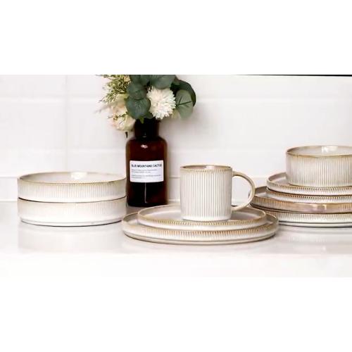 famiware Star 10/8 inches Dinner Plates Set for 6, Nebulas Blue