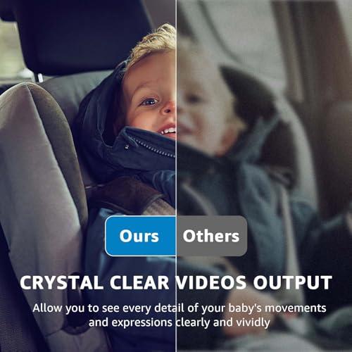 GROWNSY Baby Car Camera with Night Vision, 4.3 Inch HD Display