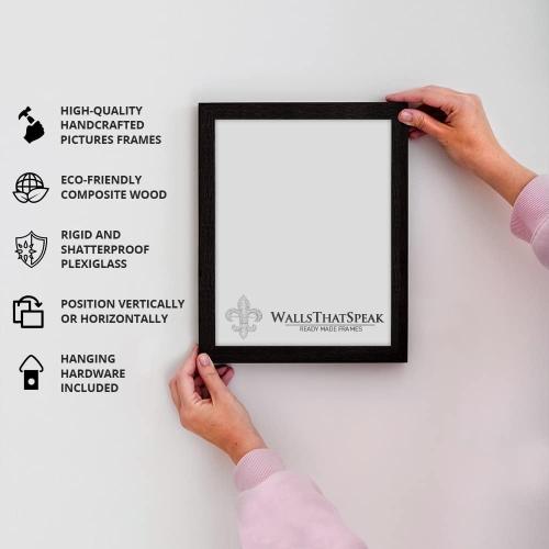 WallsThatSpeak 5x15 White Picture Frame, Wall Decor for Art and Photos