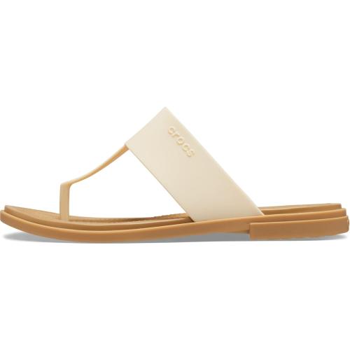 Crocs Tulum Flip Flop Sandals for Women - Thermoplastic Upper, Stylish Straps with Toe Post Design, and EVA Footbed (w8)