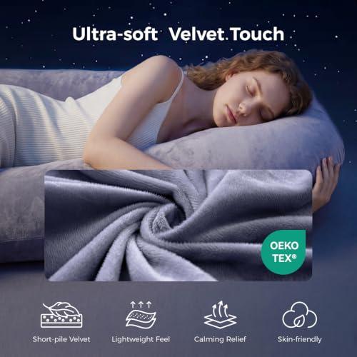 Momcozy Pregnancy Pillow for Sleeping - U Shaped Full Body Maternity Pillow