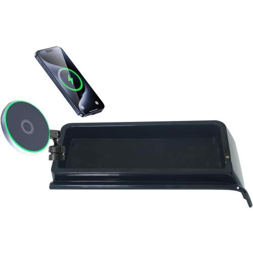 Car Phone Holder for Chevrolet Equinox EV 2024 2025 Accessories Apply to 17.7 Inch Touch Screen 15W Fast Wireless Charger Screen Fixed Clip Cell Phone Mount with Dashboard Storage Tray