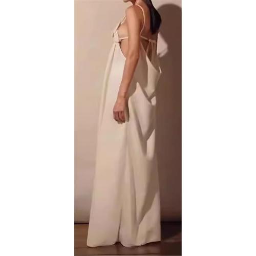Size L..Recious Womens Sexy Sleeveless Spaghetti Strap V Neck 3D Flowers Button Bodycon Party Clubwear Dress