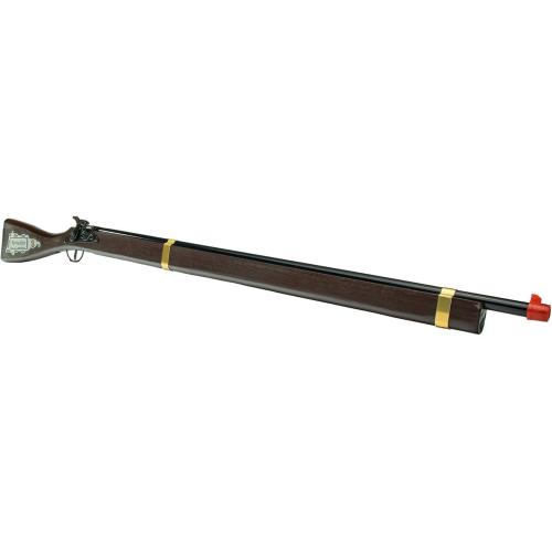 PARRIS CLASSIC QUALITY TOYS EST. 1936 Kentucky Rifle - Real Wood & Steel Single, Shot Cap Rifle, Solid One-Piece Wood Stock, Die-Cast Metal, Fires #917 Caps, Great Theatrical Prop, Pre-1898 Design