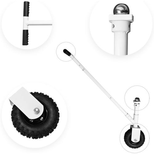 Trailer Dolly with Off-Road Wheels, Heavy-Duty 3500 lbs Capacity, 50mm Custom Hitch Ball & Mount – Manual Tow Dolly for RV, Boat, Camper & Utility Trailers