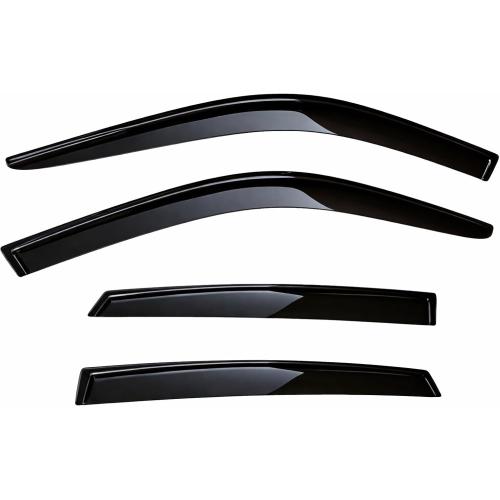 2022-2026 Tape-On Rain Guards for Honda Civic Hatchback Side Window Visor Deflectors HB LX Sport Touring EX-L Tinted Vent Shades Protectors 2023 2024 2025