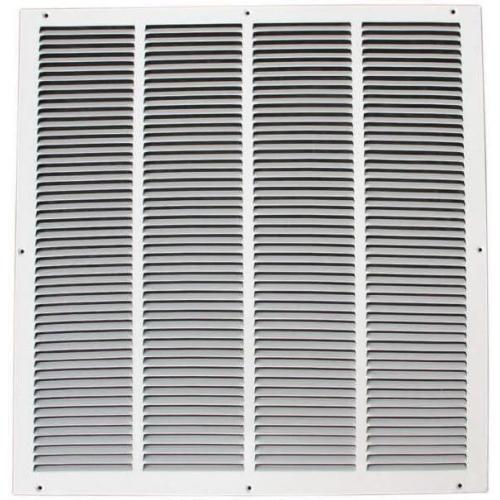 24 x 24 White Steel Return Air Grille HVAC Vent Cover Grill for Wall, Sidewall and Ceiling, Air Return Vent Covers, Outside Dimensions: 25.75W x 25.75H