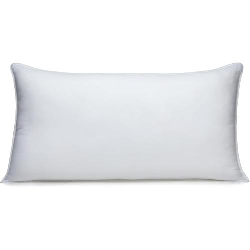 Amazon Basics Down-Alternative Pillows for Stomach and Back Sleepers, Soft Density, Machine Washable, 20 x 36 inches, White, 2-Pack