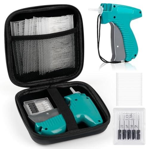 Price Tag Gun for Clothes, Retail Clothing Attacher Tagging Gun, Green | No Stitch Gun, 1008 Pcs Fasteners, Eva Bag for Easy Storage, Ergonomic Design, Not Easily Stuck, Garment Retailers Yard Sale