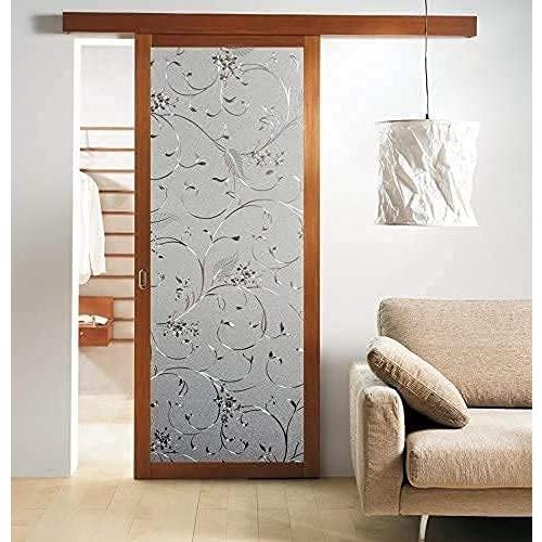 Size 29.5x78.7 Niviy Static Cling Non-Adhesive Window Film Frosted Glass Film Bathroom Door Glass Decoration Window Film Privacy Covering (29.5x 78.7)
