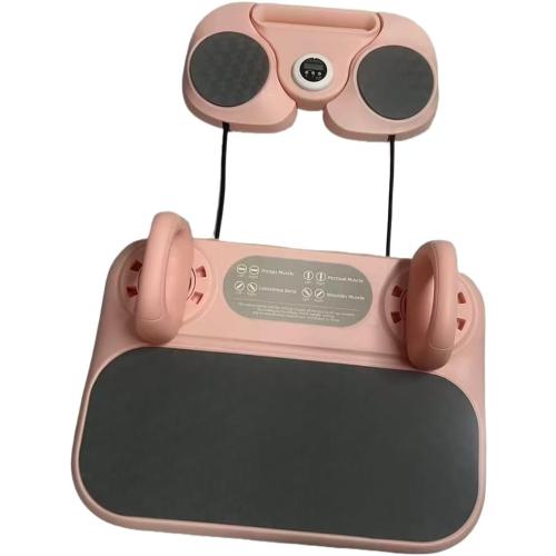 Foldable Digital Push Up Board, Pink, White, Non-Slip Exercise Equipment, Home Fitness Training, Workout Stands with LCD Display