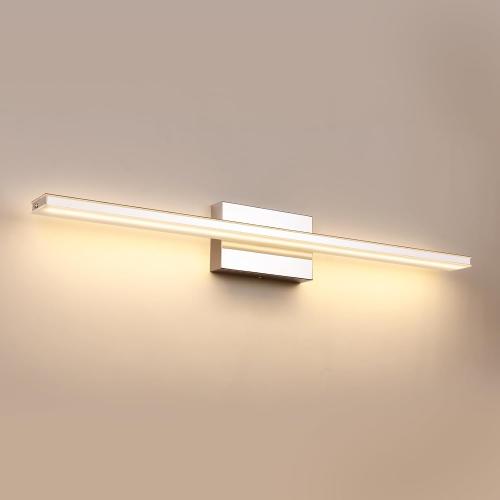 BRIVOLART LED Modern Bathroom Vanity Light Fixtures 24W Dimmable 5CCT LED Vanity Light Bar Over Mirror Matte Black Wall Light for Bathroom 31.5 inch Long