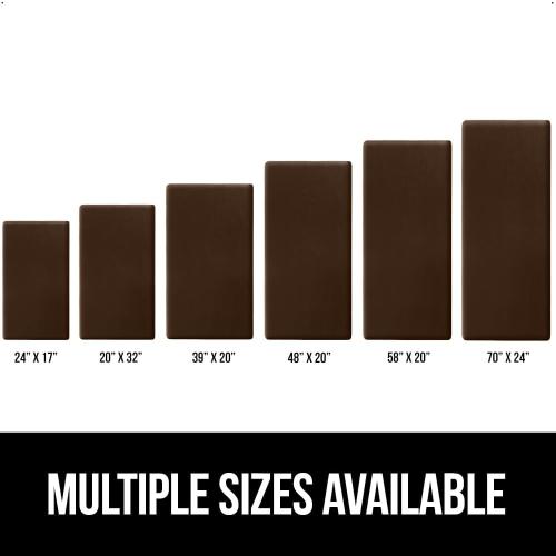 GORILLA GRIP Comfortable Cushioned Kitchen Mats for Floor, 3/4 Inch Thick Ergonomic Standing Desk Anti Fatigue Mat, Waterproof and Stain Resistant Pebbled Top, Supportive Padded Foam Rug, 58x20, Brown