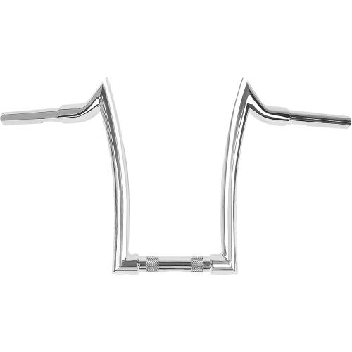 16 Rise Chrome Ape Hanger Handlebar Fit for Harley Sportster 883 1200 XL Softail FLST FXST Dyna, Road King Handlebars 1994-2023, Road Glide Handle Bar 1998-2013, 1.25” Fat 1 Clamp Meathook Bar