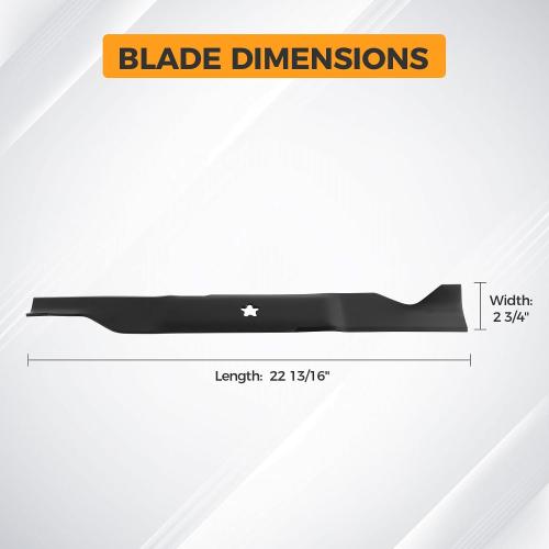 532405380 Medium Lift Lawn Mower Blades for 33266 403107 405380 532403107 PP21011 Compatible with Husqvar na YTH22V46 Z246 YT46LS YTH20K46 YTH21K46 YTH22K46 YTA22V46 46 Deck Lawn Mower
