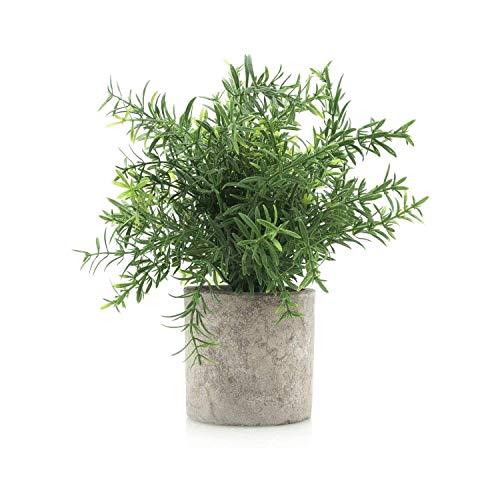 Velener Artificial Potted Rosemary Plants- Rustic Farmhouse Topiary Shrubs for Decoration Centerpieces Living Room, Shelf Bedroom Aesthetic Green Bathroom Accessories Boho Small Desk Plant Office