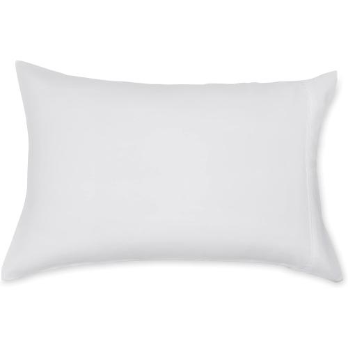 Amazon Basics Standard Pillow Cases Set of 2 - Lightweight, Super Soft Easy Care Microfiber, Bright White, 30 L x 20 W, Pillows Not Included